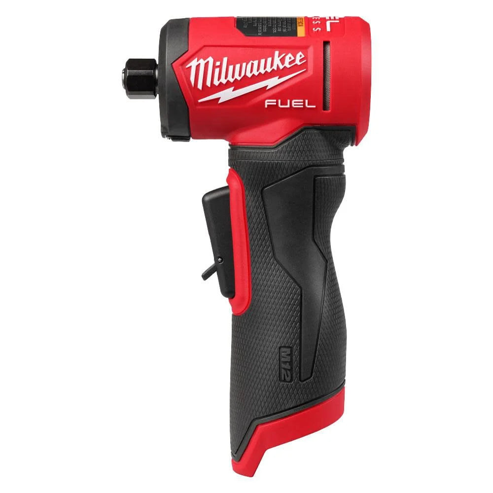 Milwaukee M12 FUEL 1/4 Inch Right Angle Die Grinder With FREE 5.0 High Output Battery 3485-20