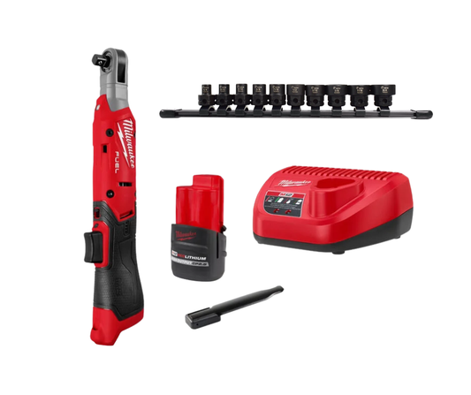 Milwaukee M12 FUEL 3/8 Inch Ratchet Kit With FREE NANO Sockets 3053-21