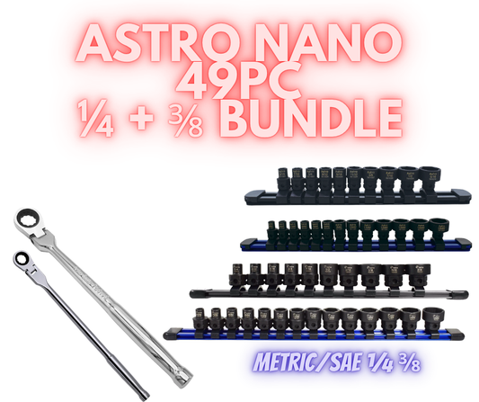 Astro Pneumatic 49pc Nano 1/4 and 3/8 Metric and SAE Bundle