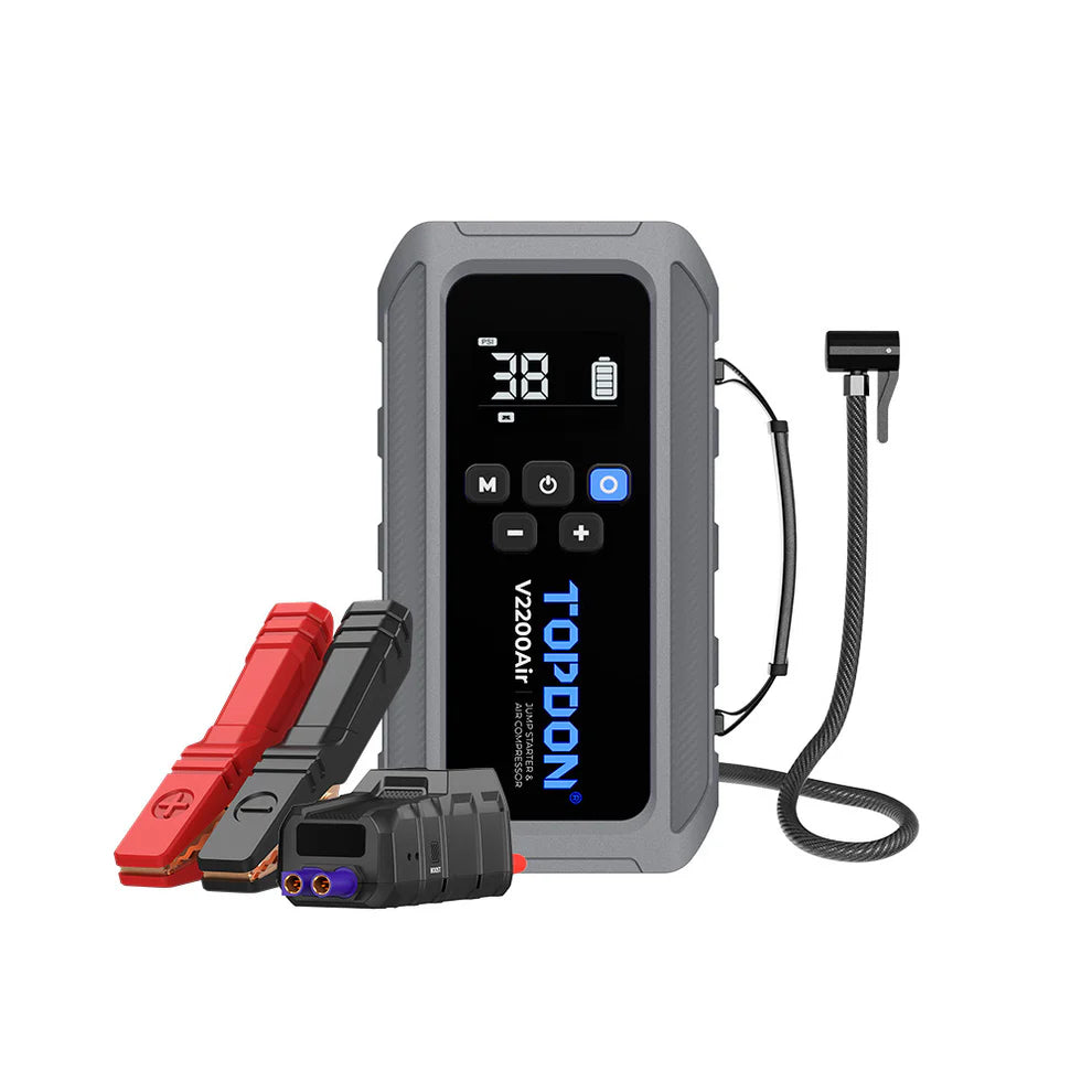 Topdon V2200Air 2200 Peak Amp Jump Starter & Tire Inflator