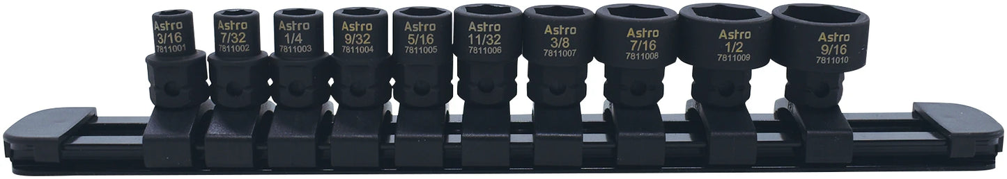 Astro Pneumatic 24pc Nano 1/4in Drive Metric and SAE Special Bundle