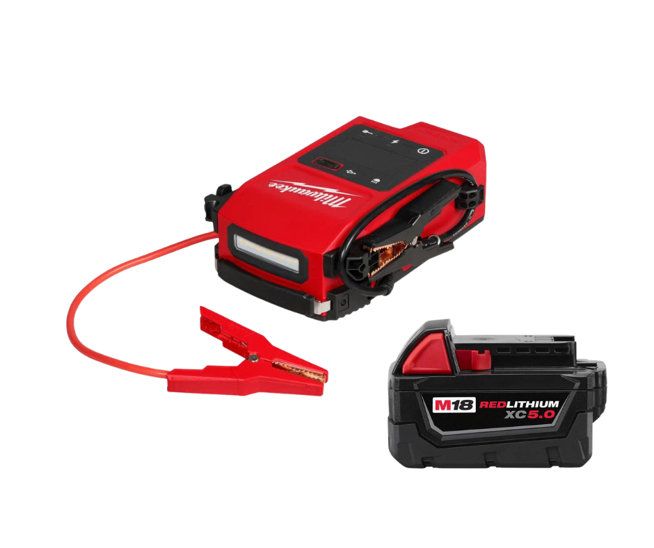 Milwaukee M18 HOTSHOT Jump Starter With FREE 5.0 Battery 3841-20