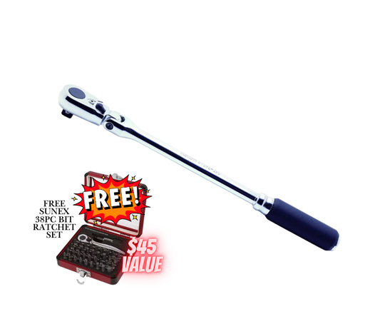 Ko-Ken 3726Z-280-72T Z-Series 3/8" Sq.Dr. Flexible Ratchet, Reversible 72 Tooth