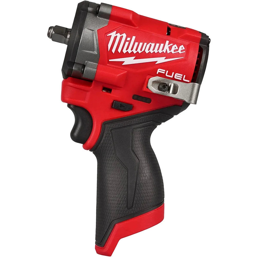 Milwaukee M12 FUEL Stubby 3/8 Inch Impact Wrench With FREE 5.0 High Output Battery 2562-20
