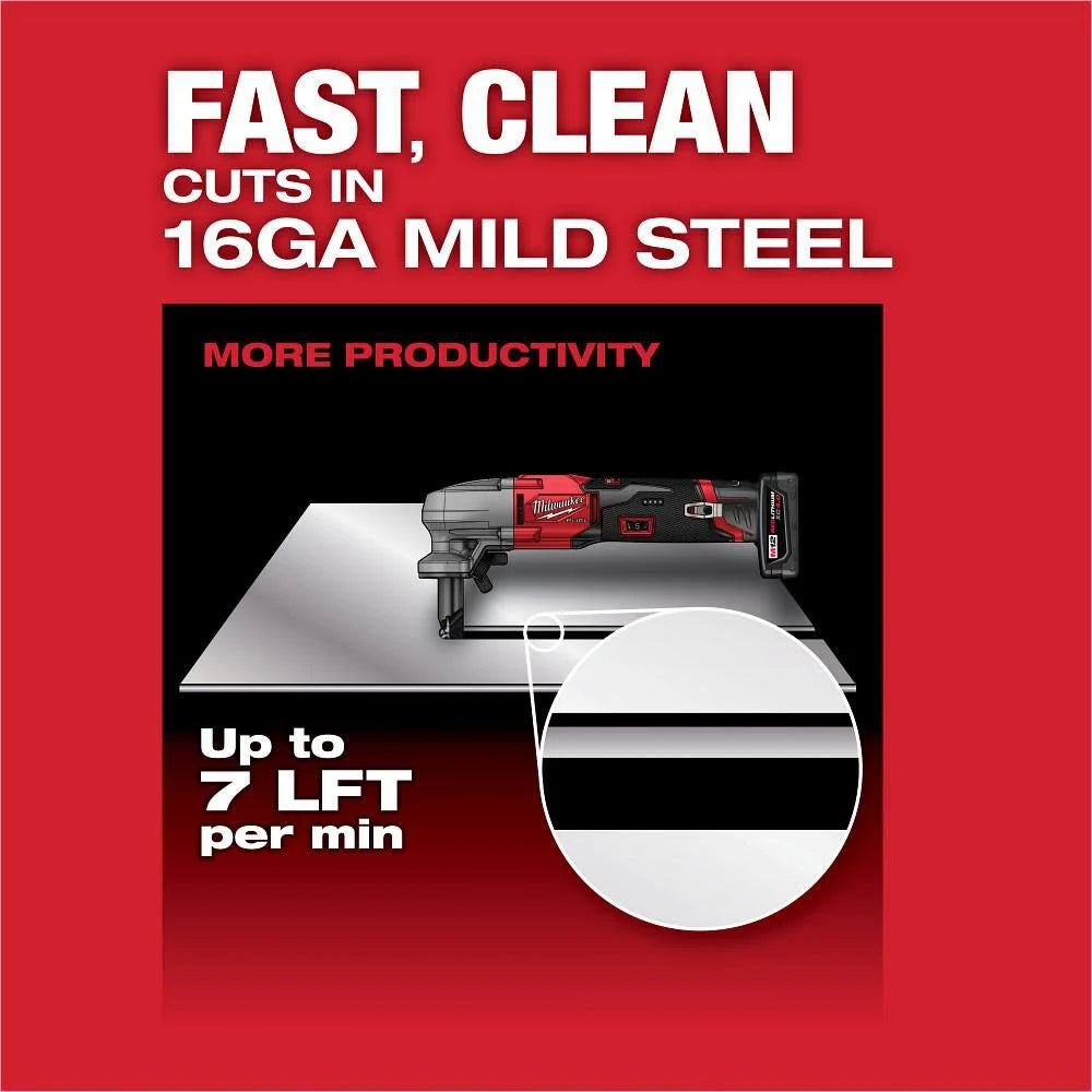 Milwaukee M12 FUEL 16 Gauge Variable Speed Nibbler With FREE 5.0 High Output Battery 2476-20