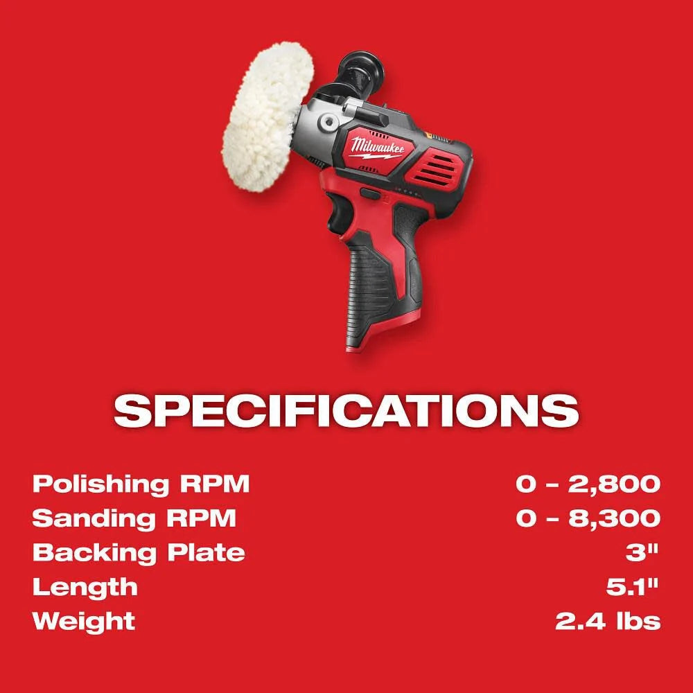 Milwaukee M12 Variable Speed Polisher/Sander 2438-20