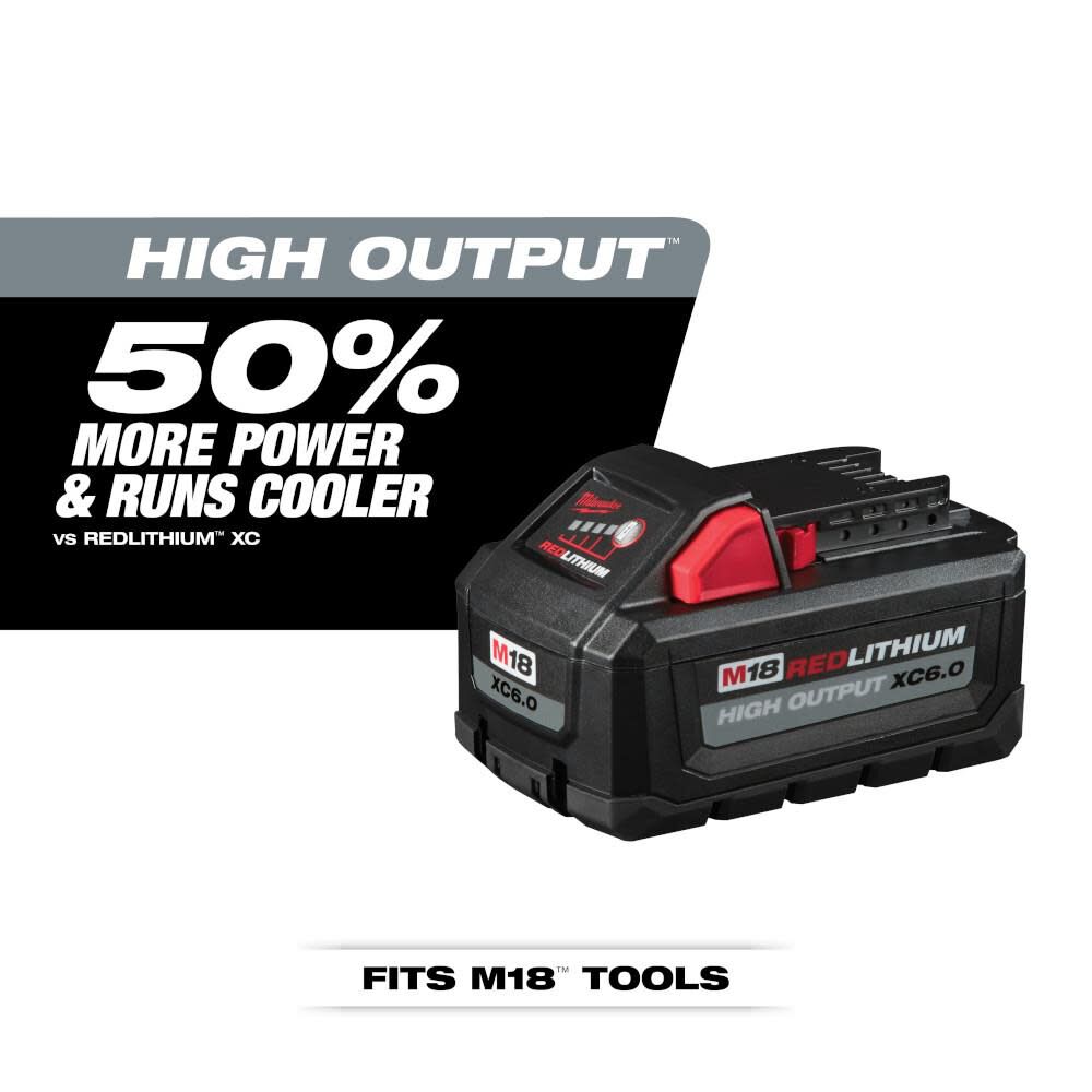 Milwaukee M18 6.0ah High Output Battery 48-11-1865
