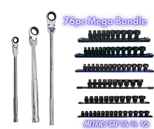 Astro Pneumatic Nano 76pc Mega Bundle 1/4in 3/8 and 1/2 set Special Bundle