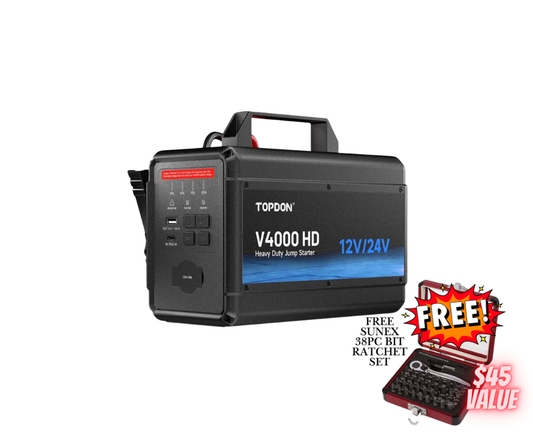 Topdon 12V/24V 4000A Jump Starter V4000HD