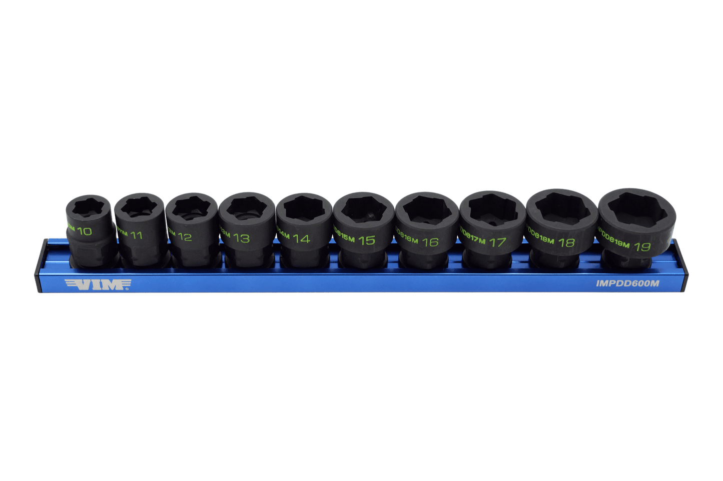 VIM Tools 10 PC. 3/8'' X 17MM DUAL DRIVE IMPACT HEXTRACTOR SOCKET SET
