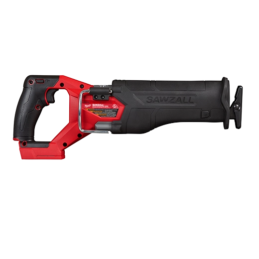 Milwaukee M18 FUEL™ SAWZALL® Recip Saw 2821-20 red and black cordless power tool with ergonomic grip and robust.